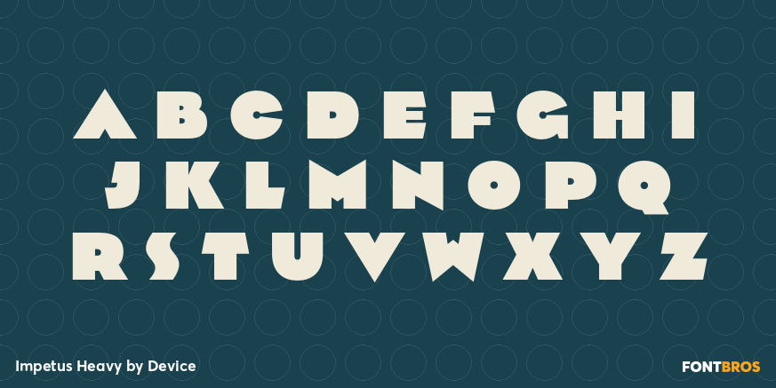 Impetus Heavy Font Poster #2