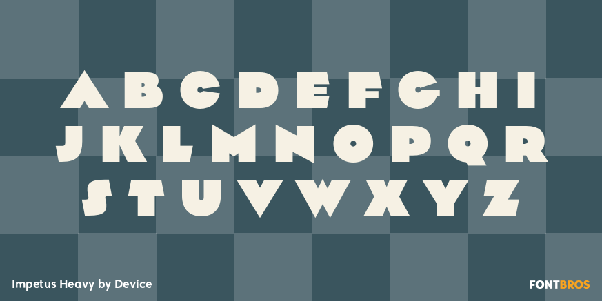 Impetus Heavy Font Poster #3