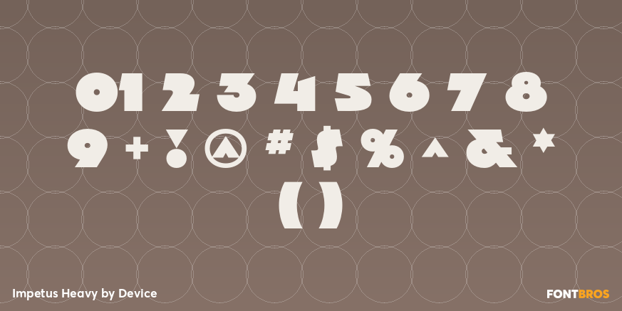 Impetus Heavy Font Poster #4