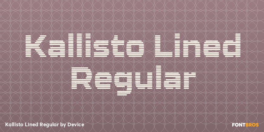 Kallisto Lined Regular Font Poster #1