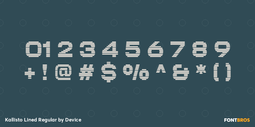 Kallisto Lined Regular Font Poster #4