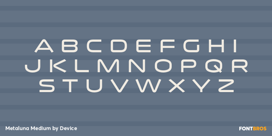 Metaluna Medium Font Poster #3