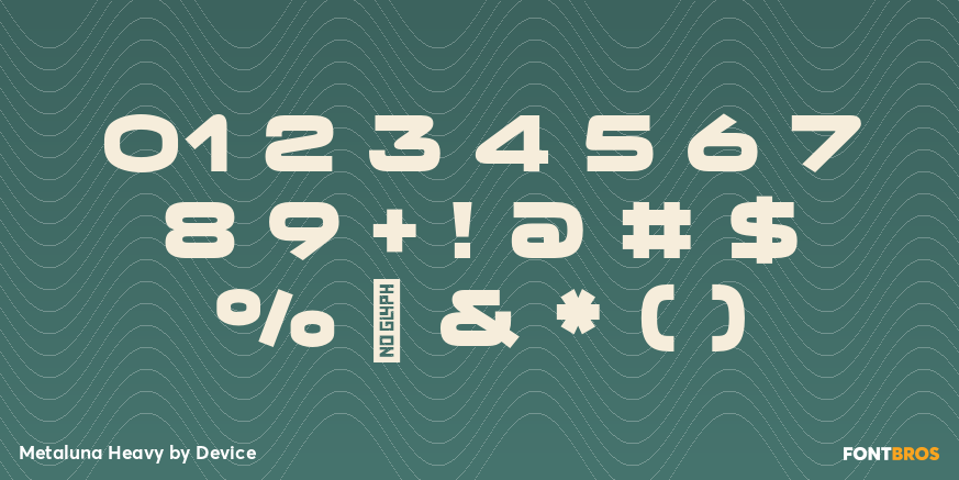 Metaluna Heavy Font Poster #4