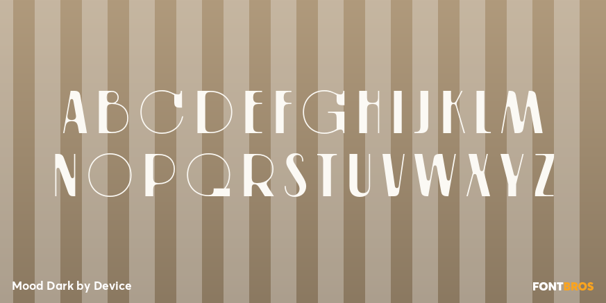 Mood Dark Font Poster #2