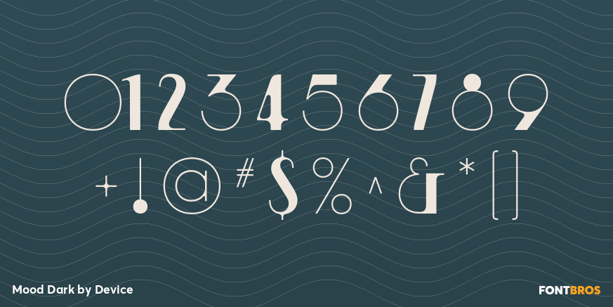 Mood Dark Font Poster #4