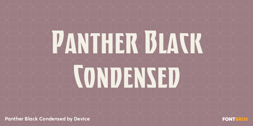 Panther Black Condensed Font Poster #1