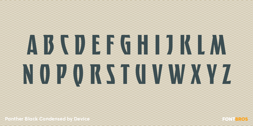 Panther Black Condensed Font Poster #2