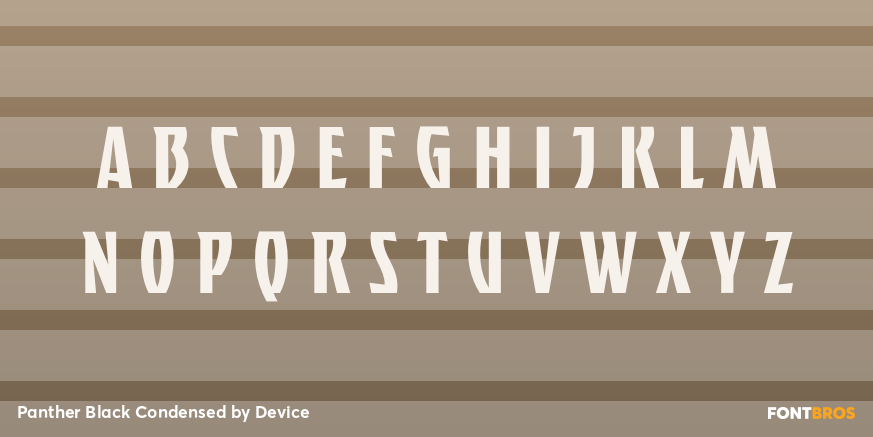 Panther Black Condensed Font Poster #3