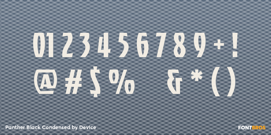 Panther Black Condensed Font Poster #4