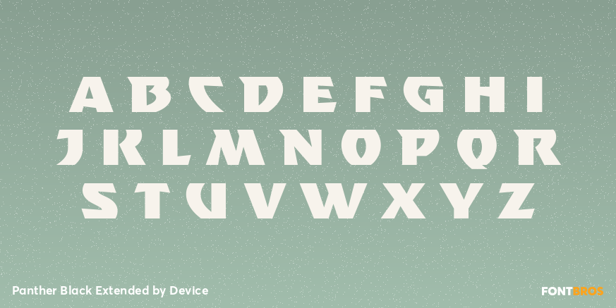Panther Black Extended Font Poster #2
