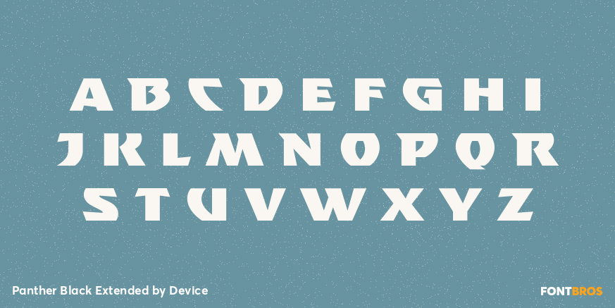 Panther Black Extended Font Poster #3