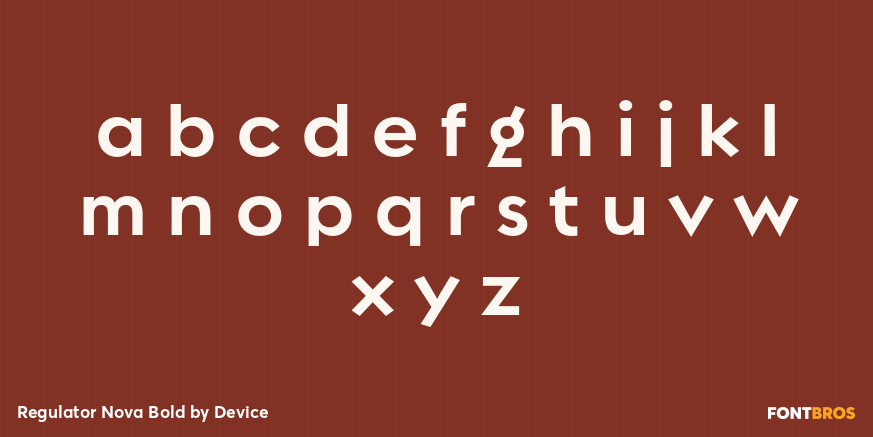 Regulator Nova Bold Font Poster #1