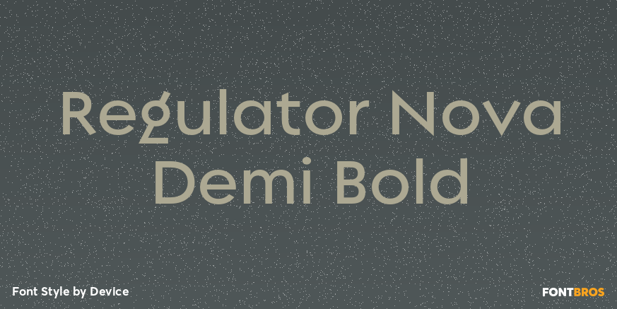 Regulator Nova Demi Bold Poster
