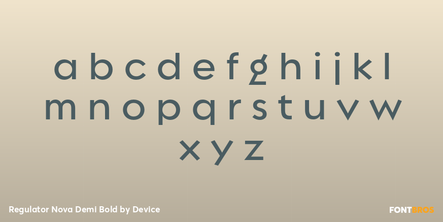 Regulator Nova Demi Bold Font Poster #3