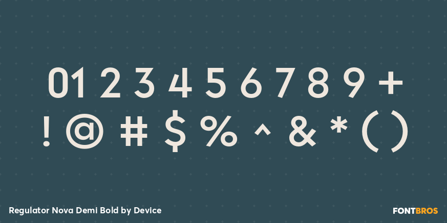 Regulator Nova Demi Bold Font Poster #4