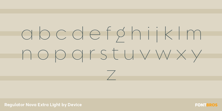 Regulator Nova Extra Light Font Poster #3