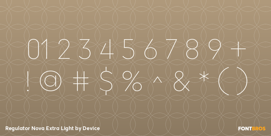 Regulator Nova Extra Light Font Poster #4