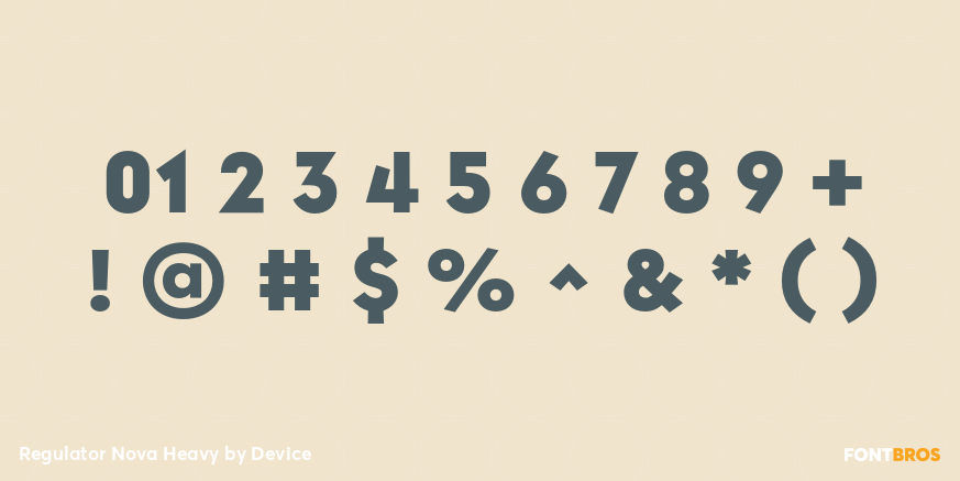 Regulator Nova Heavy Font Poster #4