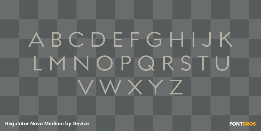 Regulator Nova Medium Font Poster #1