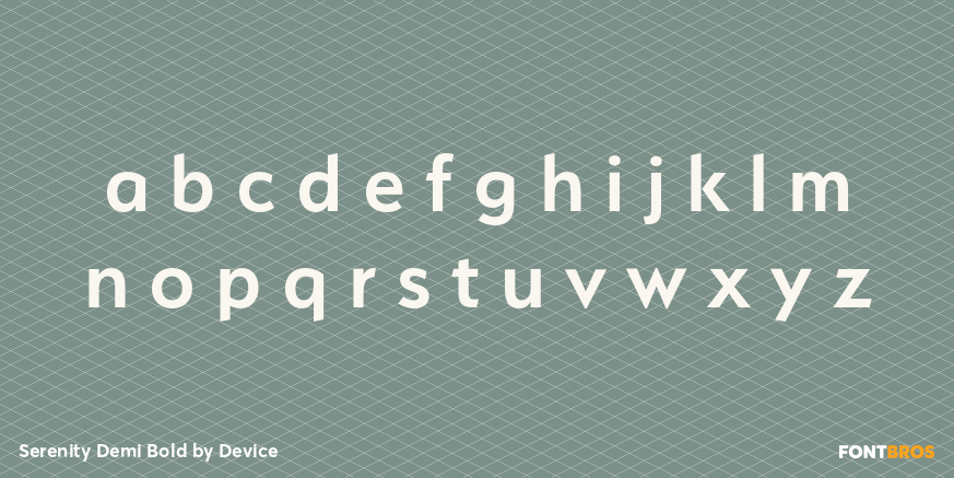 Serenity Demi Bold Font Poster #3