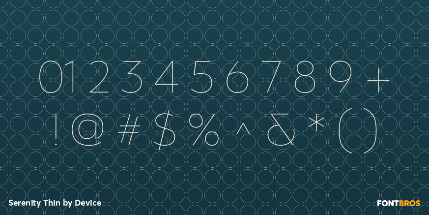 Serenity Thin Font Poster #4