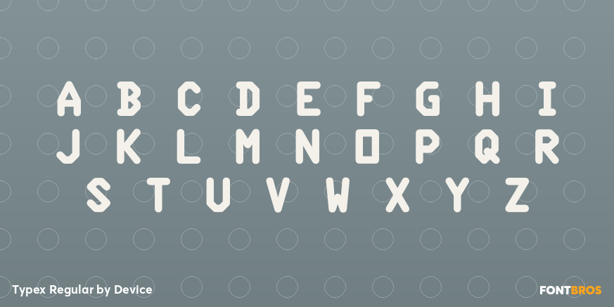 Typex Regular Font Poster #3