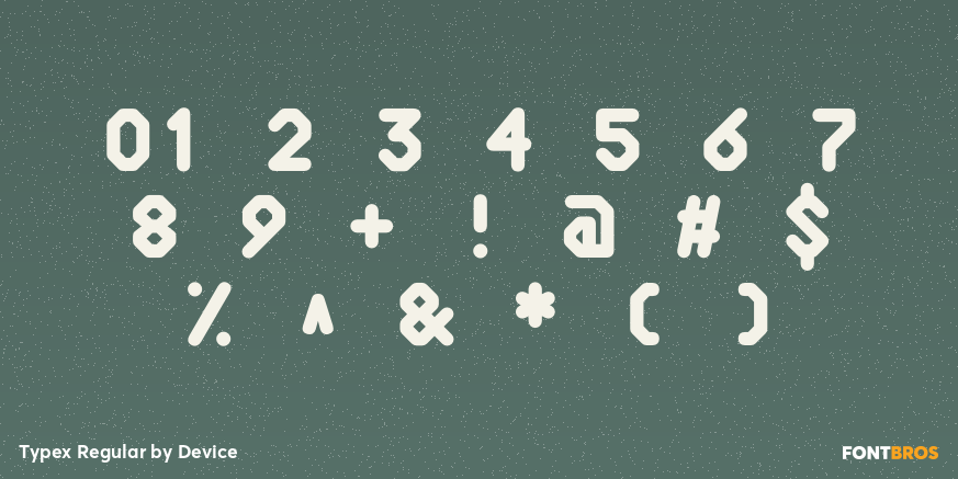 Typex Regular Font Poster #4