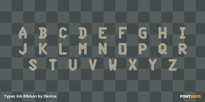 Typex Ink Ribbon Font Poster #2