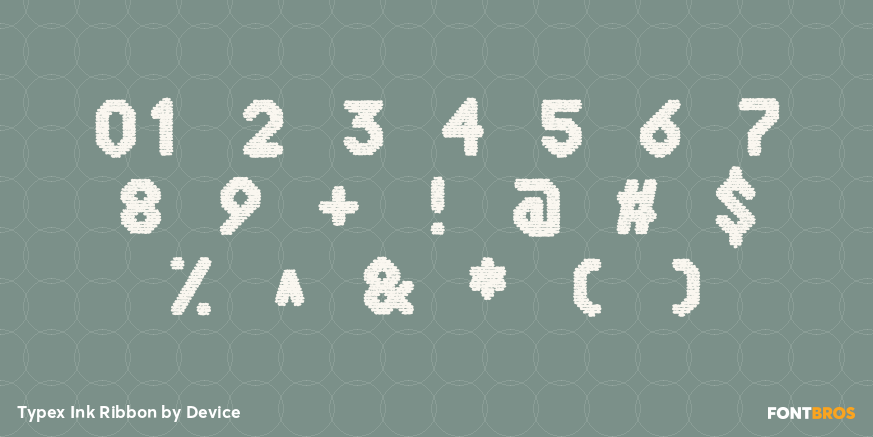 Typex Ink Ribbon Font Poster #4