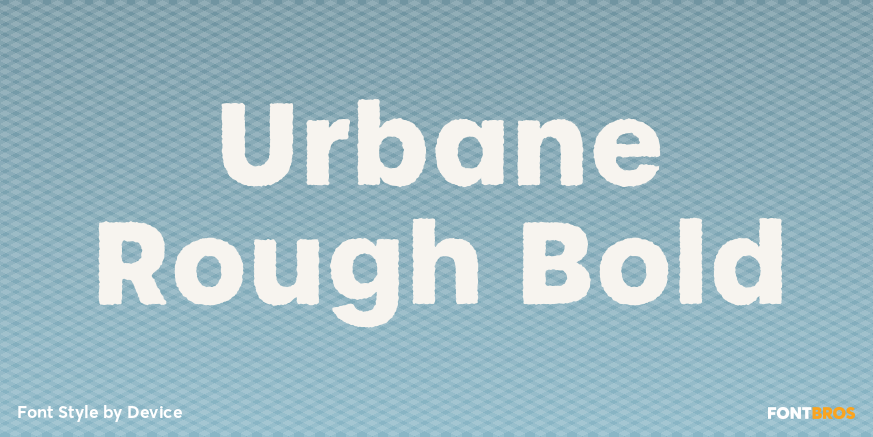 Urbane Rough Bold Font Poster #1