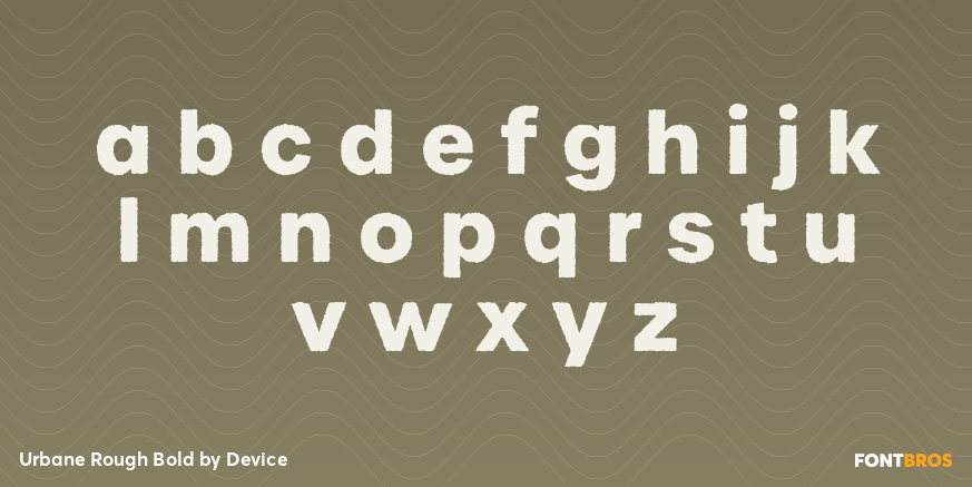 Urbane Rough Bold Font Poster #3