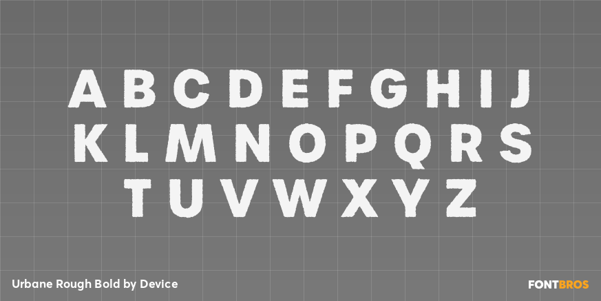 Urbane Rough Bold Font Poster #1