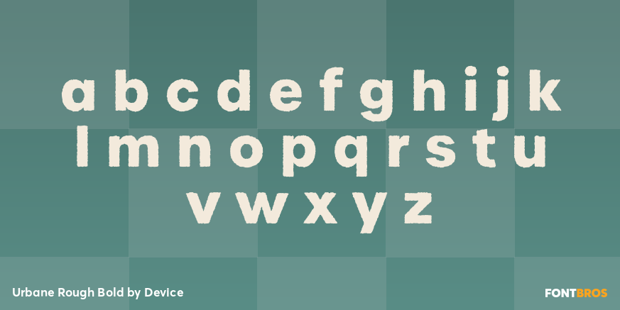 Urbane Rough Bold Font Poster #1