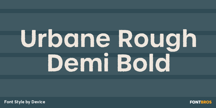 Urbane Rough Demi Bold Font Poster #1
