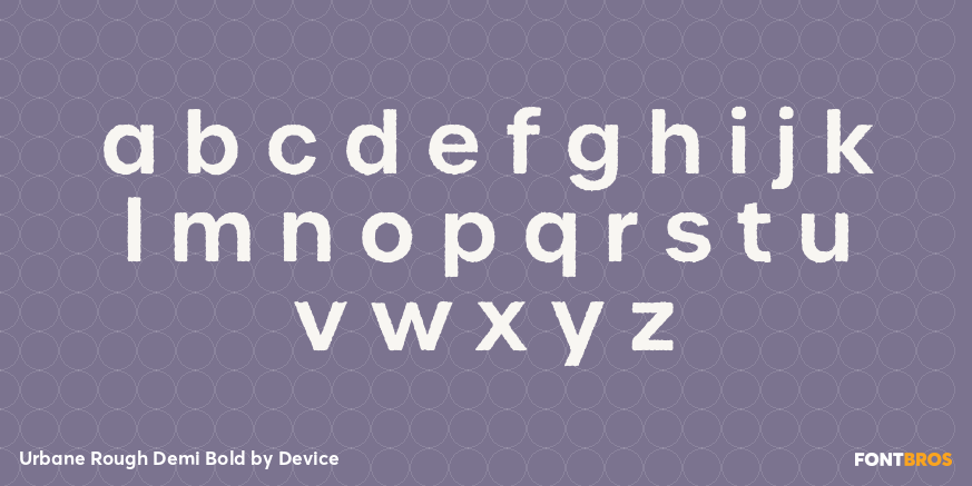 Urbane Rough Demi Bold Font Poster #3