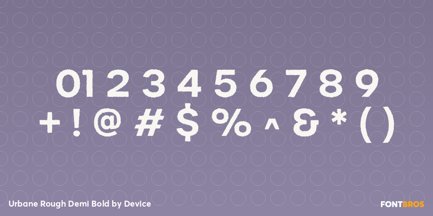 Urbane Rough Demi Bold Font Poster #4