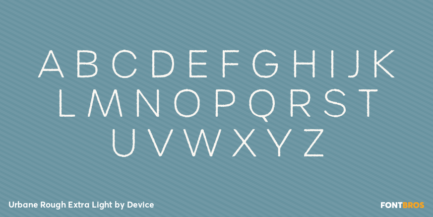 Urbane Rough Extra Light Font Poster #1