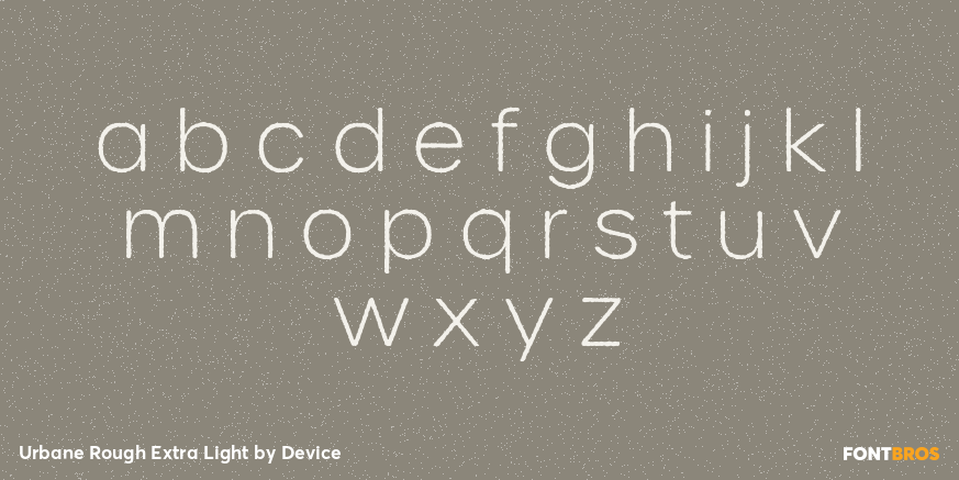 Urbane Rough Extra Light Font Poster #1