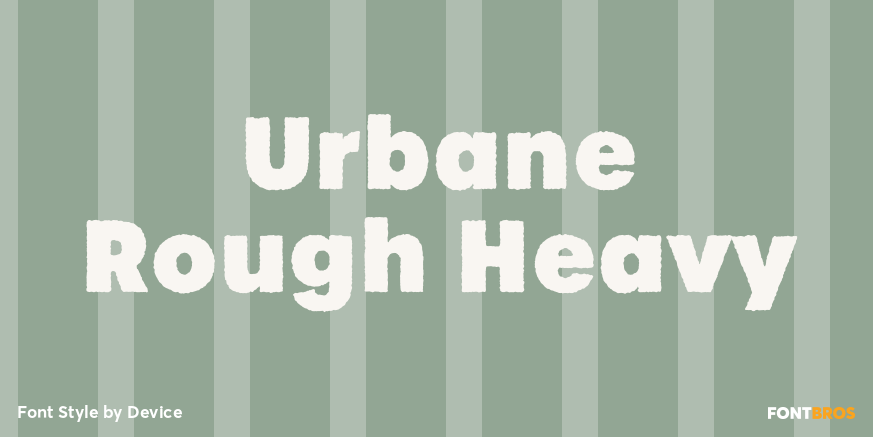 Urbane Rough Heavy Font Poster #1