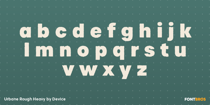 Urbane Rough Heavy Font Poster #1