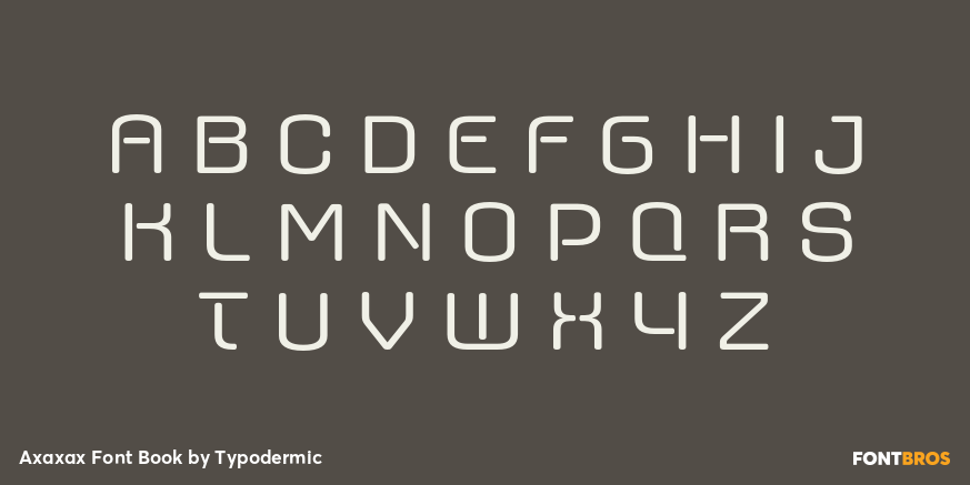 Axaxax Font Book Font Poster #2
