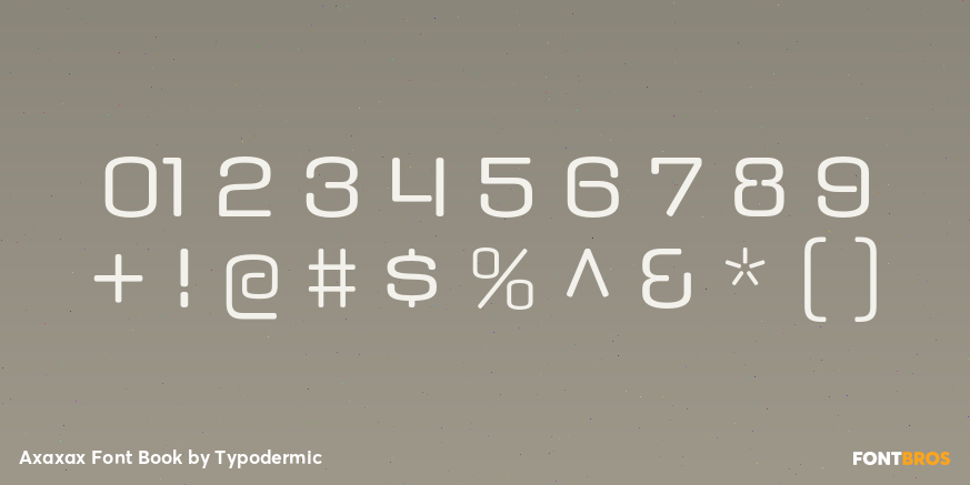 Axaxax Font Book Font Poster #4