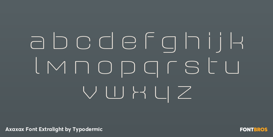 Axaxax Font Extralight Font Poster #3