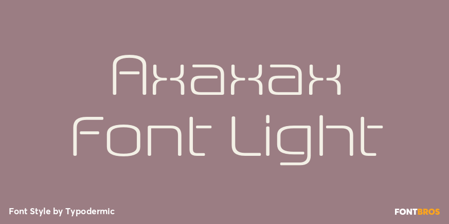 Axaxax Font Light Poster