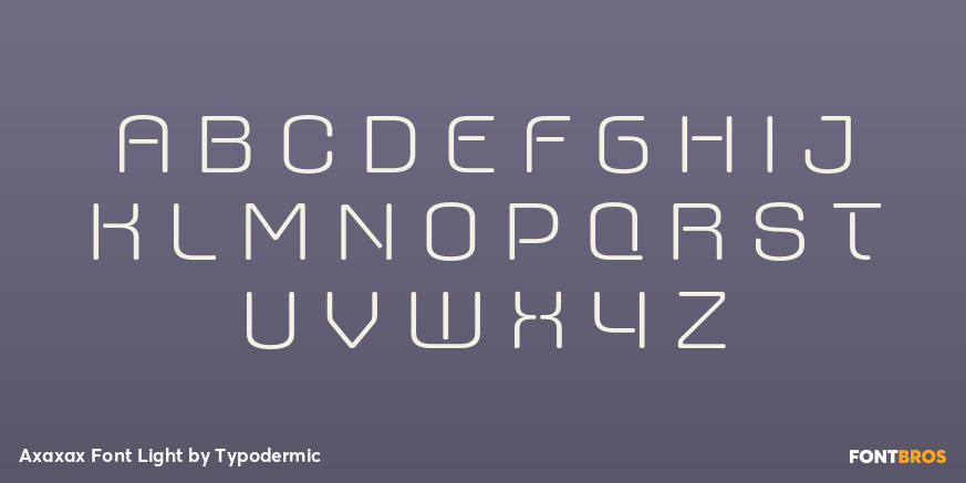 Axaxax Font Light Font Poster #1