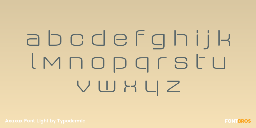 Axaxax Font Light Font Poster #1