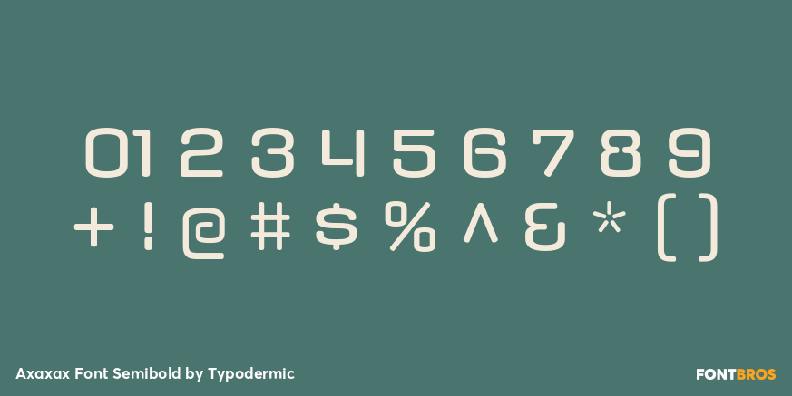 Axaxax Font Semibold Font Poster #4