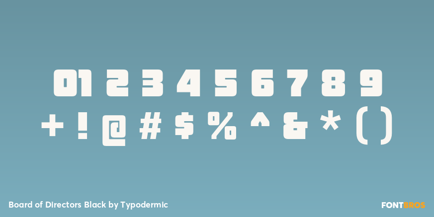 Board of Directors Black Font Poster #4