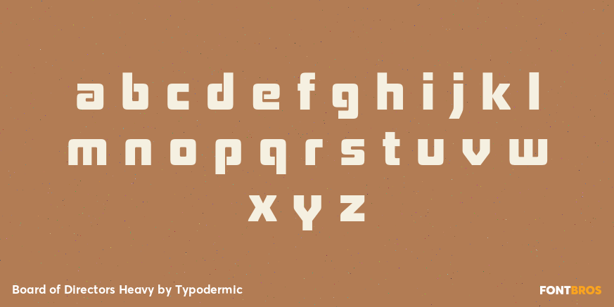 Board of Directors Heavy Font Poster #3