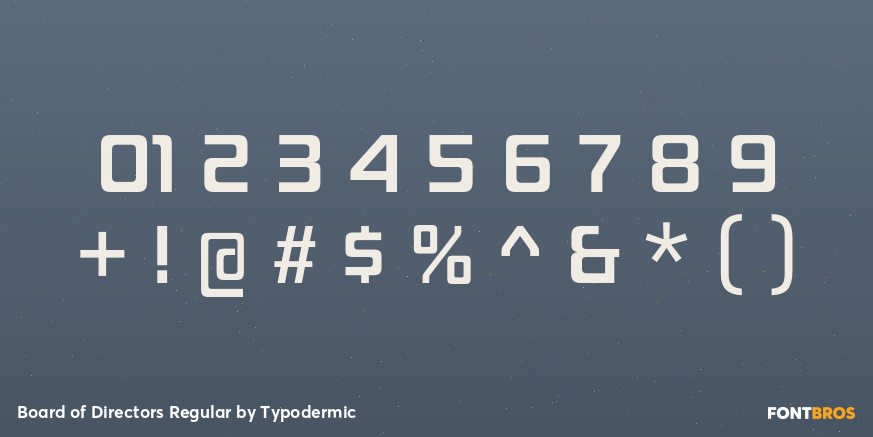 Board of Directors Regular Font Poster #4